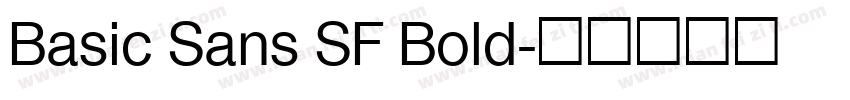 Basic Sans SF Bold字体转换